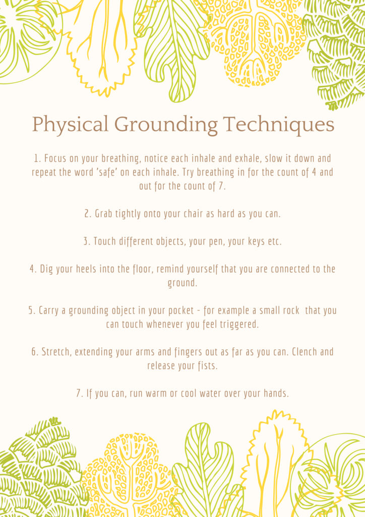Physical Grounding Techniques Poster