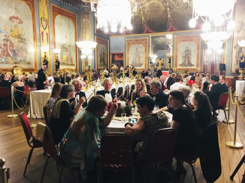 View of diners in in the Royal Pavilion